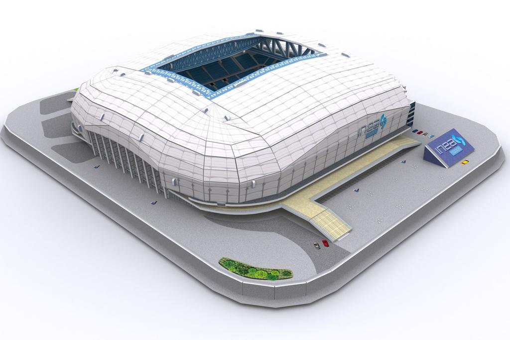 Puzzle 3d cubic fun cubicfun stadion lech poznań 97 elementów 20257