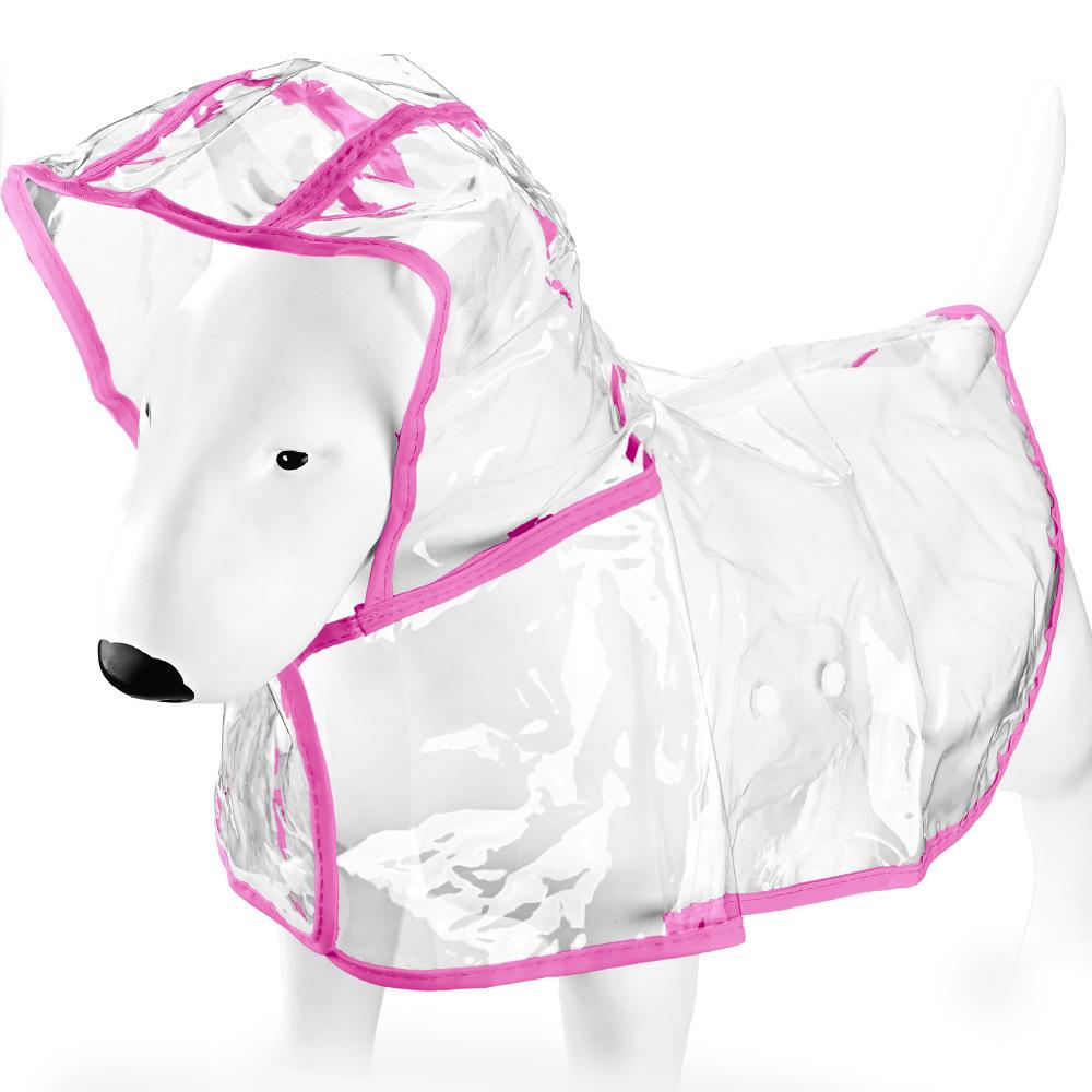 Waterproof Transparent Raincoat for Small to Medium Dogs (Corgi, Shiba Inu, Kitten, Puppy)