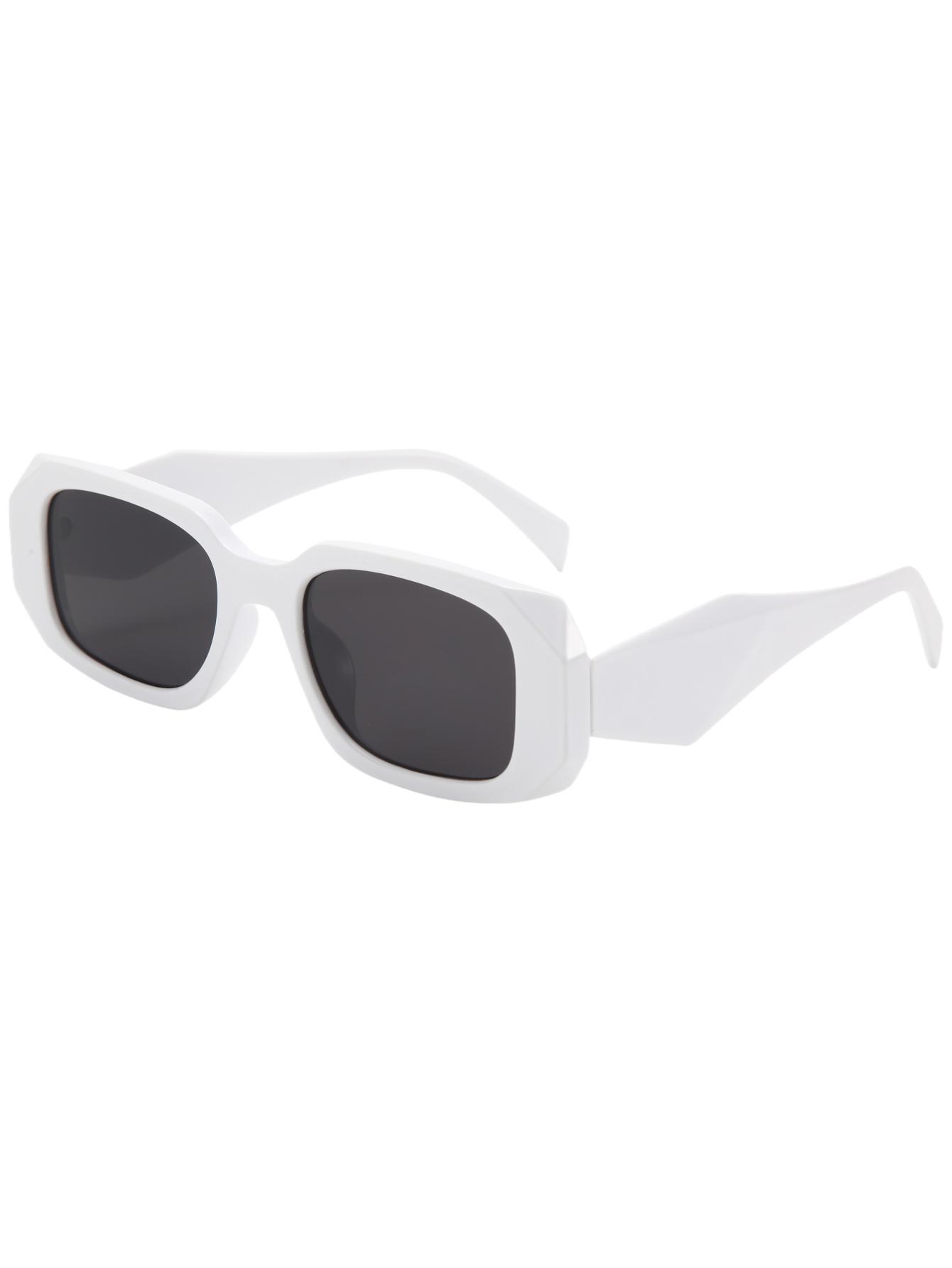 

New fashion wide-legged irregular sunglasses personality street shooting catwalk sunglasses driving glasses белый
