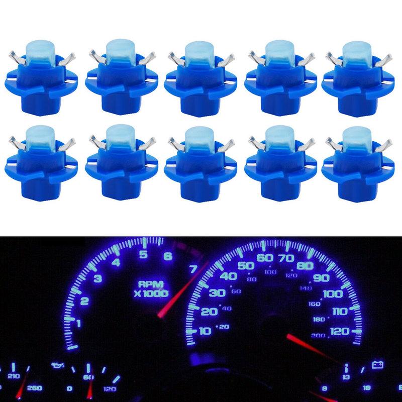 10pcs Universal DC 12V Indicator Signal Lamp Car B8.4 LED Dash Board Bulb Car B8.4D Trument Panel Car Light Accessories