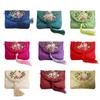 Embroidered Flower Women Tassels Handbags Retro Handmade Zipper National Small Bag Card Storage Ethnic Style Coin Purse
