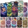 Mandala Chakra Insist Yoga Étui Souple Pour iPhone 16 17 Air 16E 15 Plus 11 12 13 Mini 14 Pro Max Coque de Téléphone Apple 7 8 SE Coque Fu