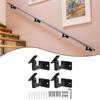 Iron Handrail Holder Adjustable Handrail Bracket Customizable Angle Easy Installation Flexible Mounting System