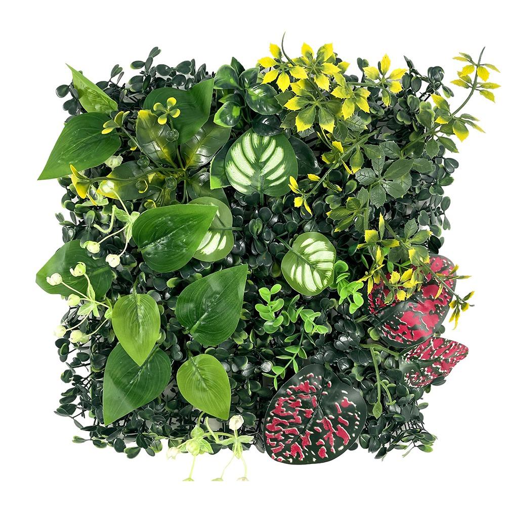DIY Artificial Plant Wall Panel Sunflower Artificial Fern Grass  Background Wall Decoration