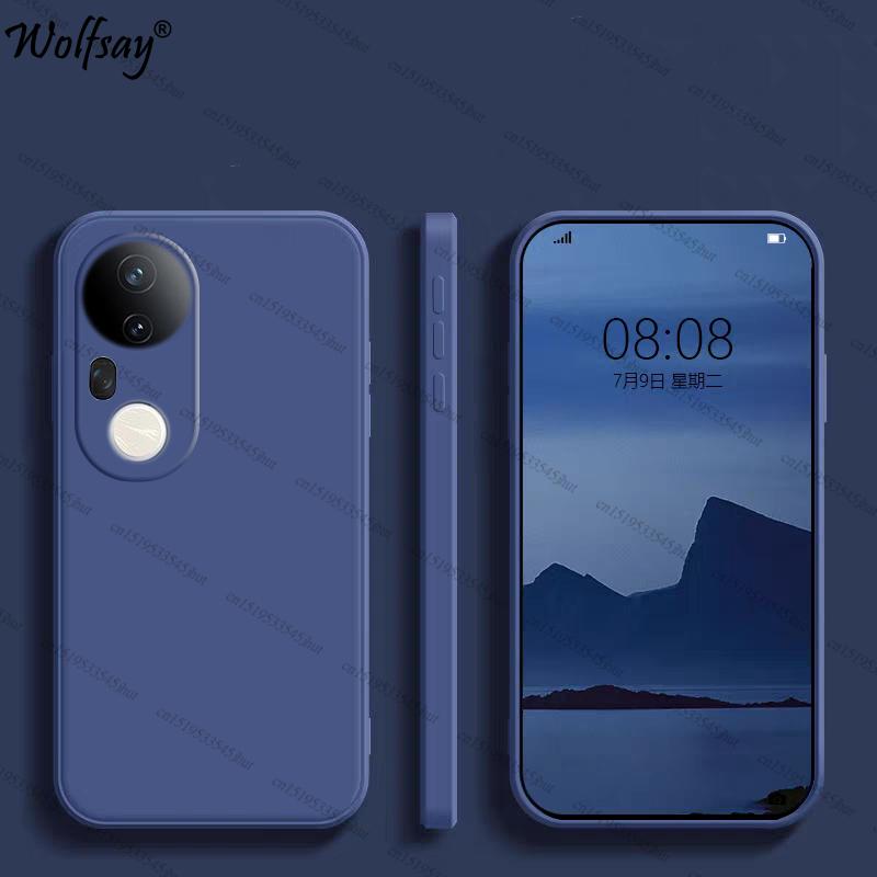 Case For Vivo T4 Ultra Case Shockproof Soft Original Liquid Silicone Back Case For Vivo T4 Ultra Cover For Vivo T4 Ultra Funda