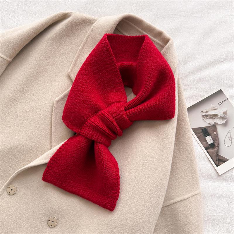 Luxury Neck Warmer Scarf For Women Men Winter Knitting Tassel Pashmina Shawl Faux Cashmere Warps Autumn Warm Elegant Blanket