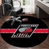 Portland Blazers Artwork Round Rug for Livingroom,Bedroom, Palyroom, Chair Rug, Area rug, Circle Carpet, Large Size Fan Christmas gift
