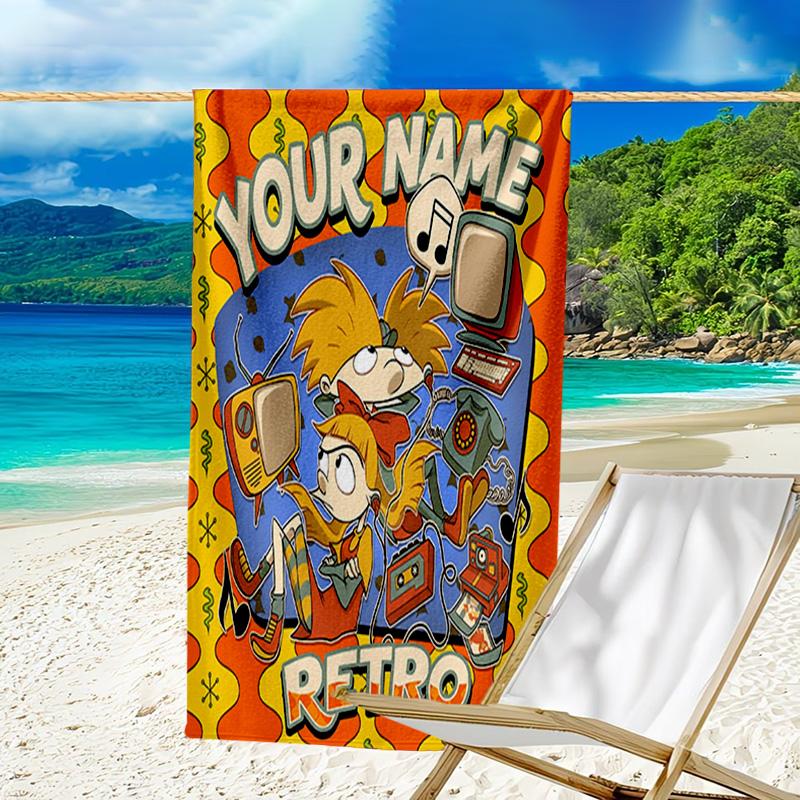 Custom Name Beach Towel Friendship Laughter Arnold Beach Towel, Soft Microfiber, Gift for Her/Him, Birthday, for Pool, Beach, Travel, Fan gifts