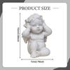 Angel Statue Resin Sculpture Decoration Retro Nordic Style Desktop Ornament for Living Room