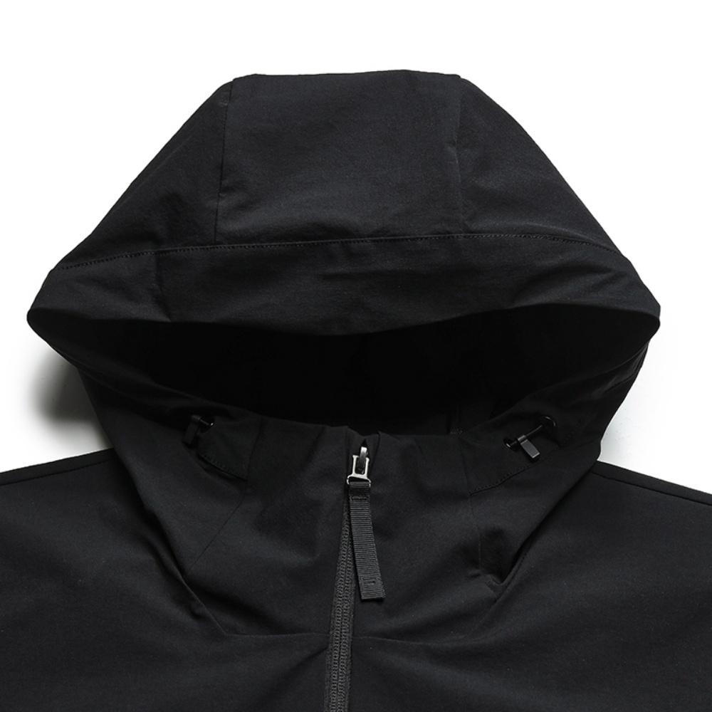 Fila Classic Minimalist Sports Casual Comfortable Versatile Hooded Woven Jacket Men Jackets Black F11M623701FBK