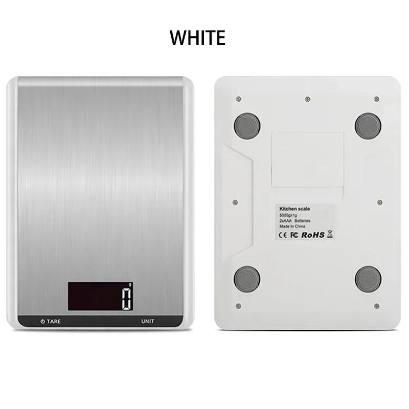 Kitchen Scale 10Kg/1g Weighing Food Coffee Balance Smart Electronic Digital Scales Stainless Steel Design for Cooking and Baking