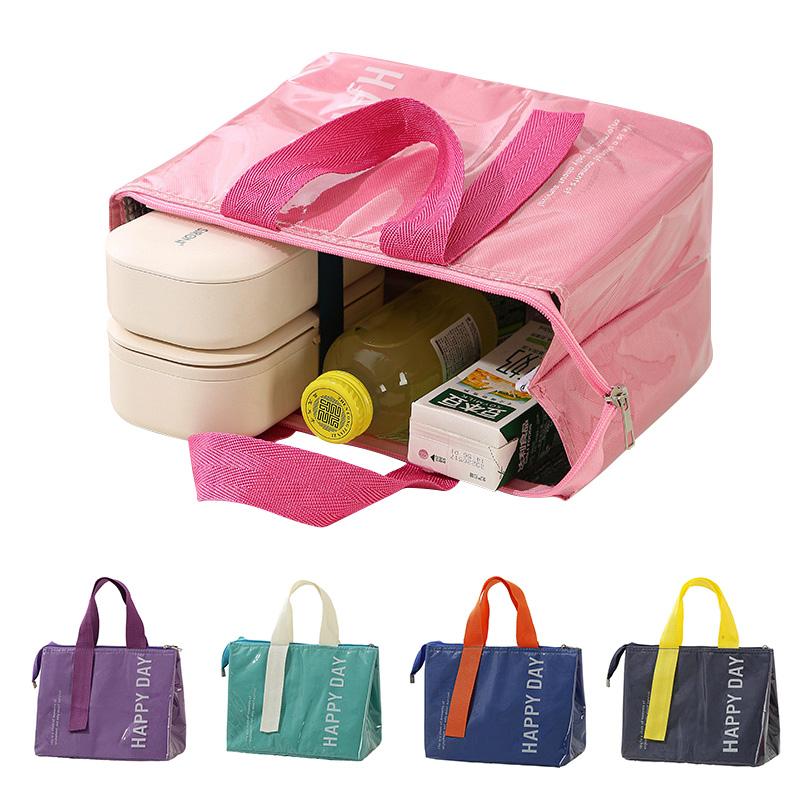 Insulated Lunch Box Bag Picnic Food Storage Tote Bag Student Work Office Picnic Thermal Bento Box Bag Waterproof Travel Bag