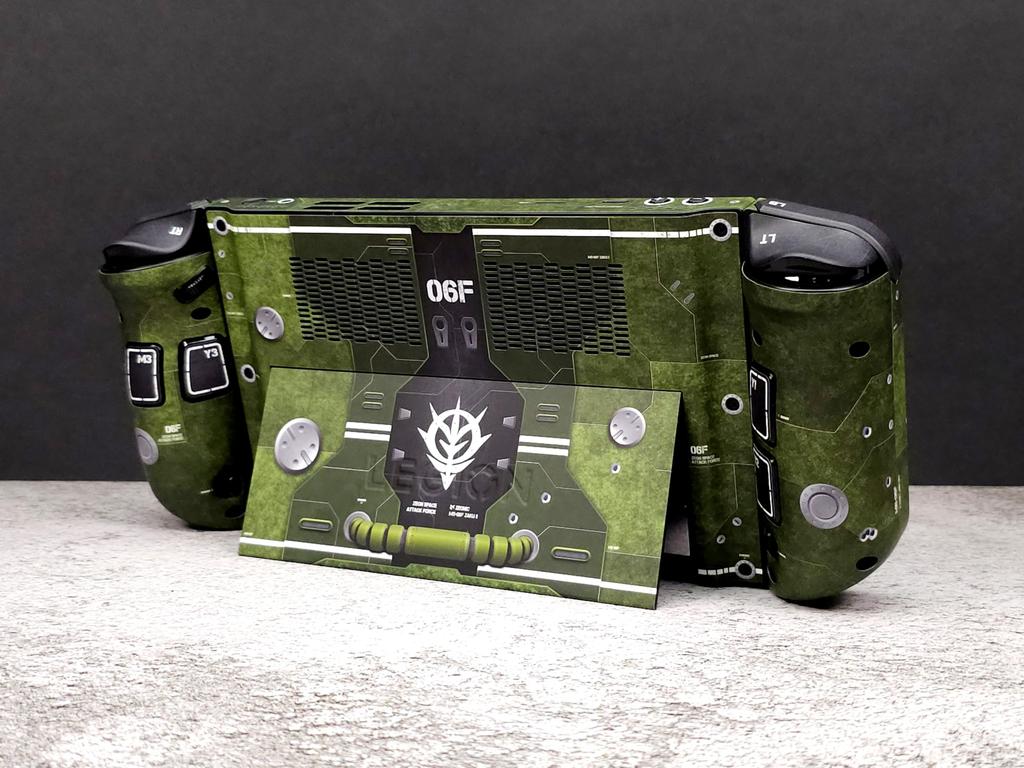 Lenovo Legion Go Skin, Green Zaku II Edition, Full-Wrapping Matte Vinyl Skin for Legion Go (Designed by POP SKIN)