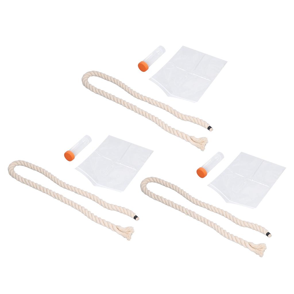 3 Set Corda per Campionamento Saliva Forte Praticità Strumenti Completi Corda di Cotone Morbida Febbre Suina
