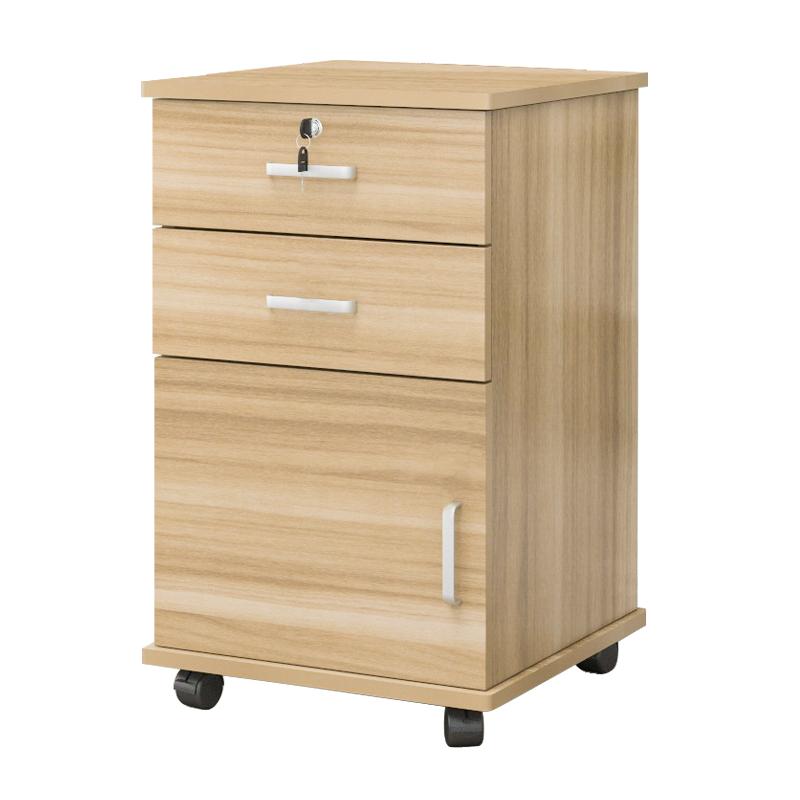 Armadio porta fascicoli scorrevole Heavy Duty su guide, Armadietto di archiviazione con serratura e cassetti, Organizzatore mobile per documenti per Ufficio Scuola