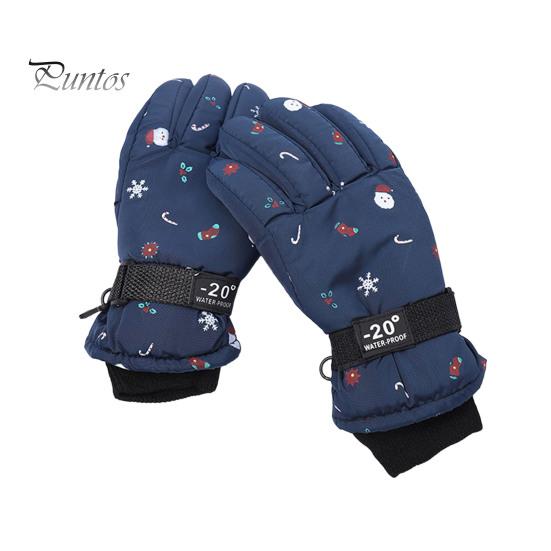 

Детские зимние перчатки, теплые термоперчатки для лыж, ветрозащитные зимние варежки для холодной погоды, катания на сноуборде, катания на лыжах, пешего туризма, езды на велосипеде королевский синий