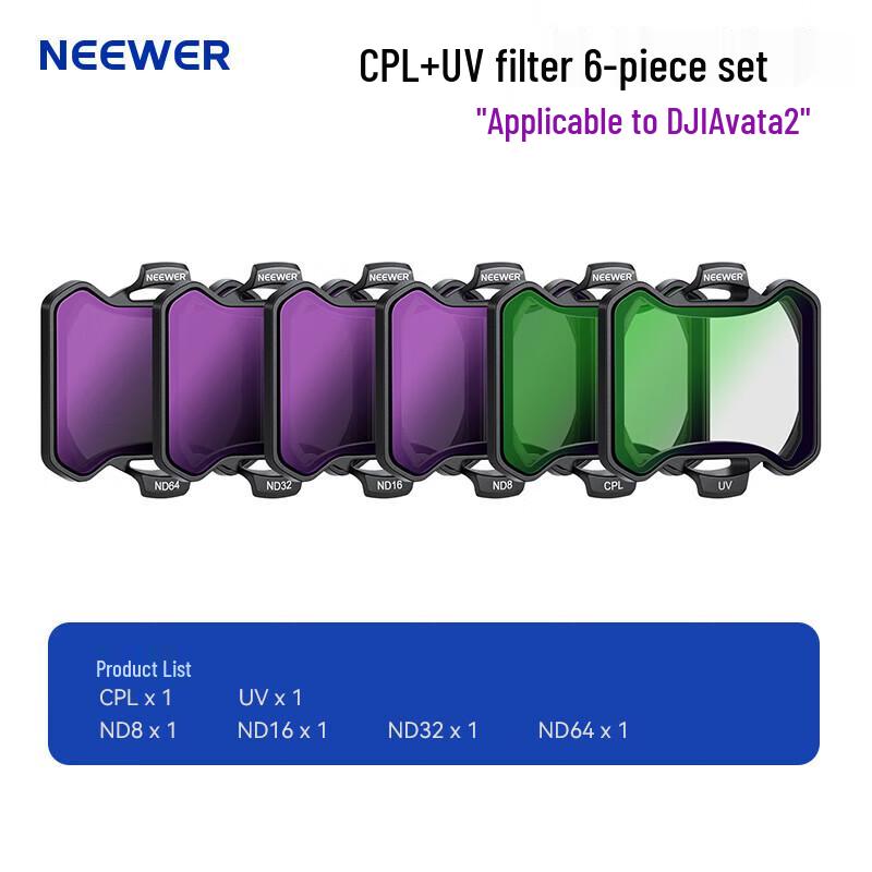 NEEWER DJI Avata 2 ND/UV/CPL Drone Filter Kit