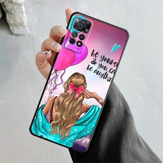 Husa de telefon pentru Xiaomi Redmi Note 12 11t 11s 11 10 8 Pro 9 9s 9t 8t pentru Mi 10 8 9a 9c 10c K40 Moda Femeie Fata Super Mama Bebeluş