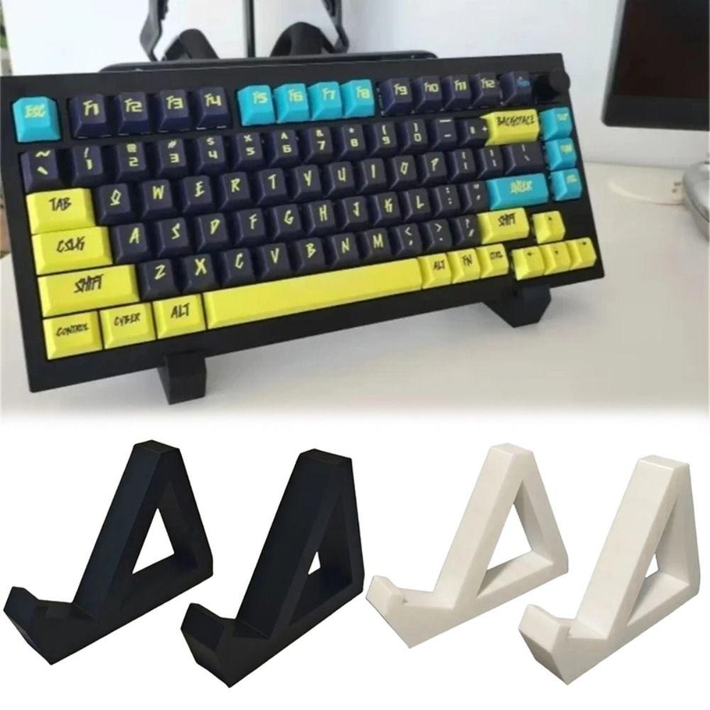 2Pcs Anti-Slip Keyboard Display Stand 3D Printing Keyboard Storage Rack Practical Keyboard Holder