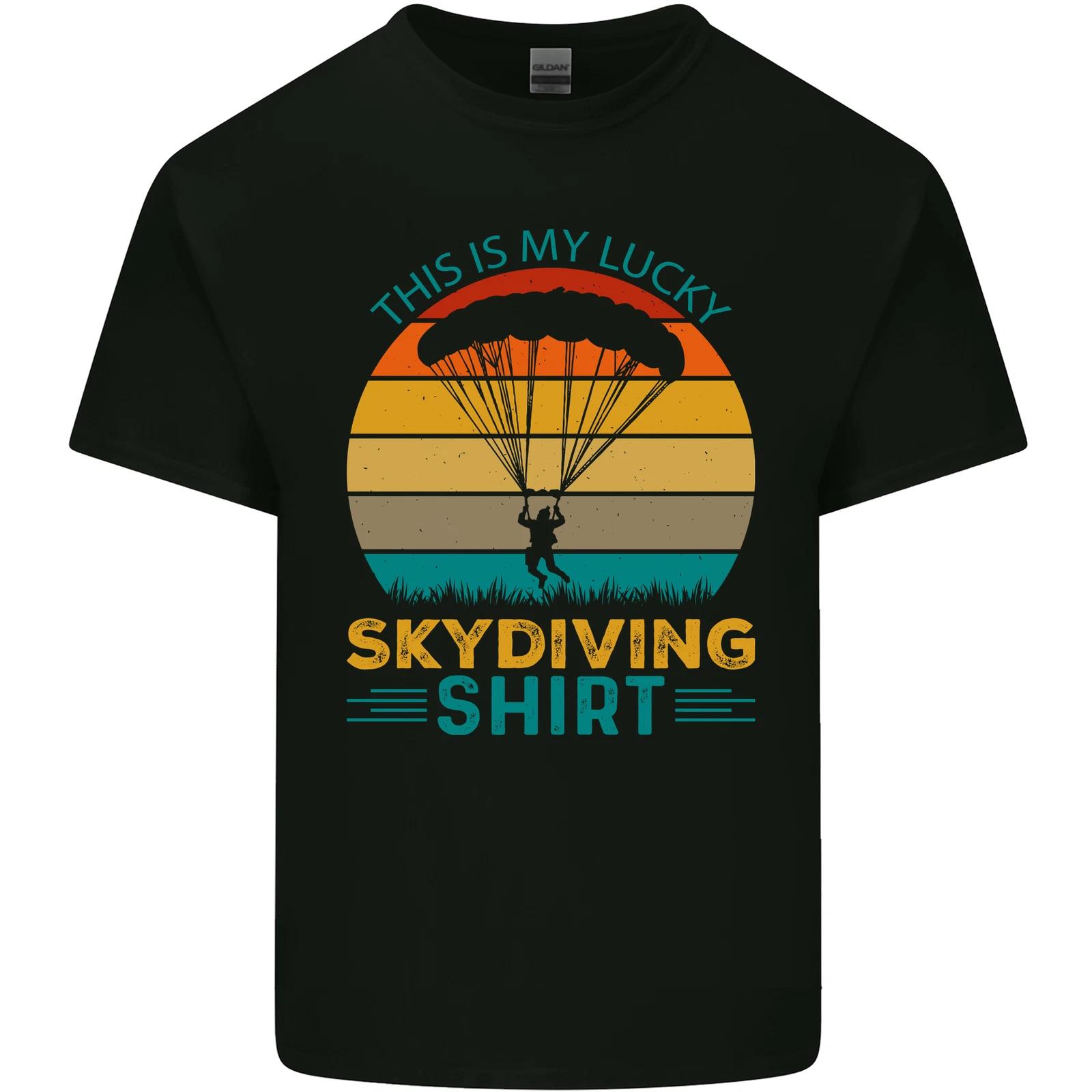My Lucky Skydiving Funny Skydiver Kids T-Shirt Childrens M