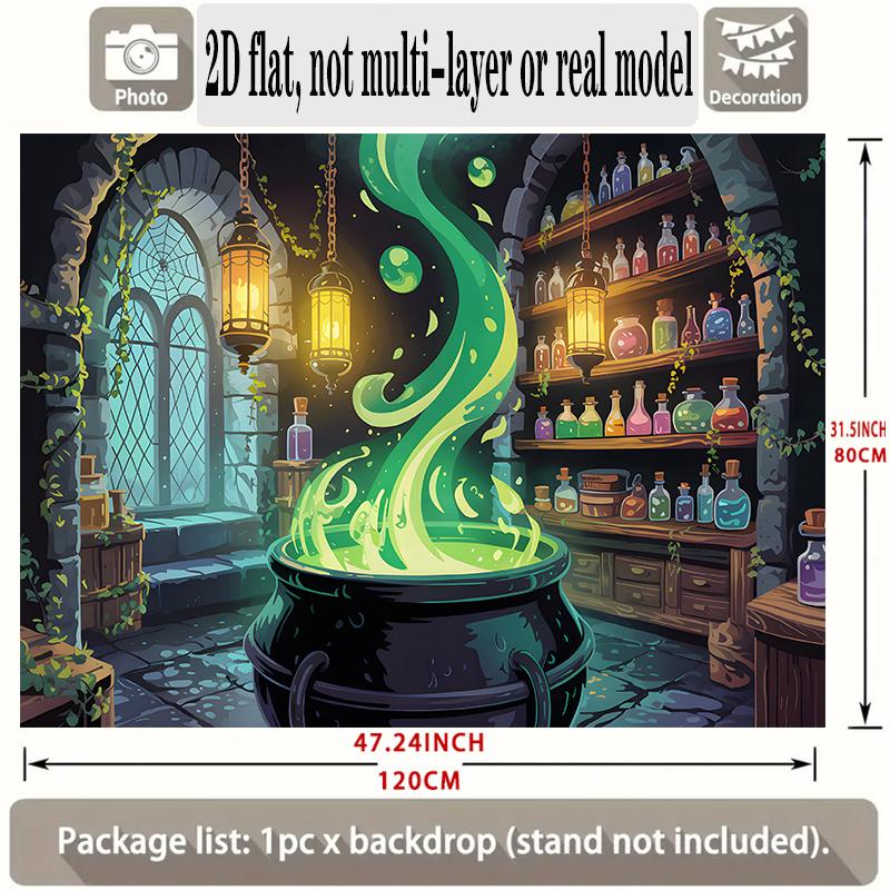 Backdrop Potion Laboratory Polyester Party Wall Decor