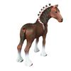 Realistic Pvc Horse Model Toy Cute And Healing Farm Animal Figurine For Decoration 12*5.5*12cm