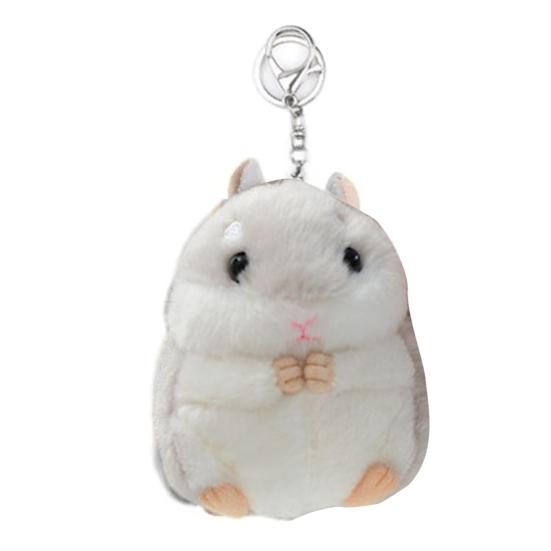 Plyšový přívěsek na klíče pro křečka Měkké roztomilé plyšové zvířátko Přívěsek na tašky Batohy Klíče Rozkošný plyšový přívěsek na klíče Dárek pro děti Přátele Vánoce Narozeniny