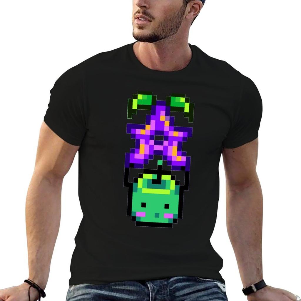 Stardew Valley  Junimo with Stardrop TShirt Casual Trendy Short Sleeve TShirt