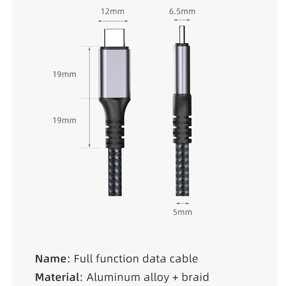 Usb3.2 10gbps Type C To Type C Cable Pd3.1 100w Fast Charging Cable 8k To 60hz Compatible For Ps5 Nintendo Switch