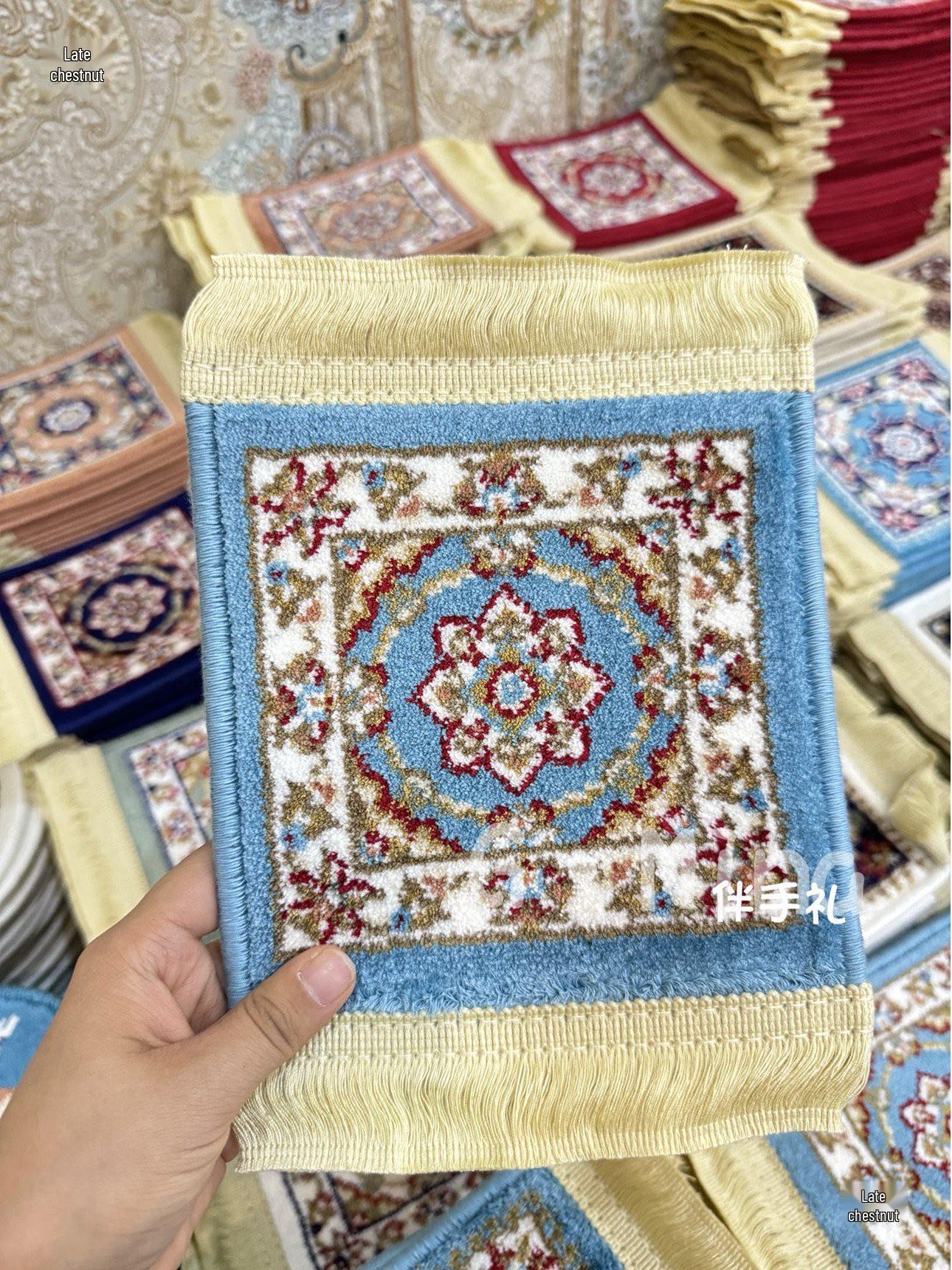 

Xinjiang Wool Plaid Square Coaster Set Model-7