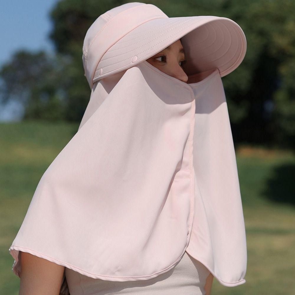 Wide Brim Mountaineering Hat UV Anti Women Sun Hat Casual Shawl Fisherman Hat  Summer