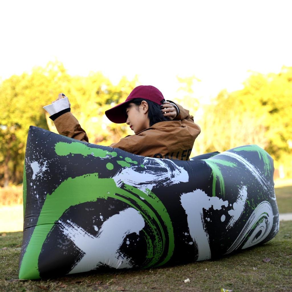 Portable Inflatable Sofa Bed for Outdoor Camping & Beach Lounging