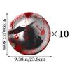 10Pcs Cup  Plate Bloodstain Paper Plate Cup Set Haunted House Props  Happy Halloween