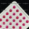 Brincos de Zircônia Redondos Degradê 6/8mm: Joias Brilhantes para Nail Art DIY com Design de Oito Corações e Flechas