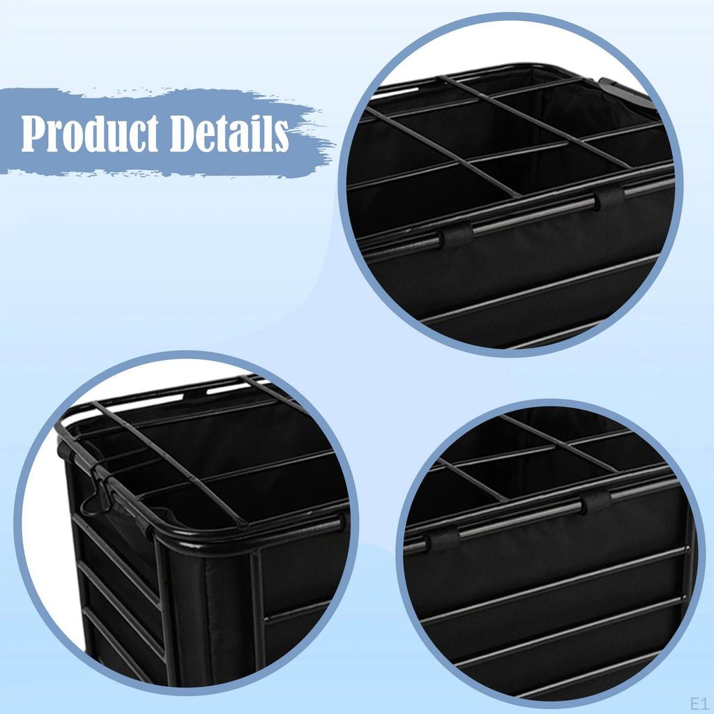 Rear Bike Basket with Liner Lightweight Practical Bicycle Dog Carrier for Hiking Pets Outdoor
