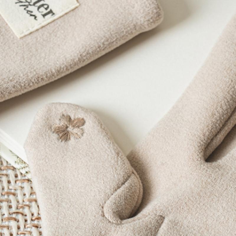 DaiSo Big Label Women S Smartphone gloveS Beige