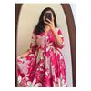 Royalica Women' Pure Cotton Maxi Midi Dress Western Dress For Women Elegant Floral Printed Long Dresses Soft & Breath