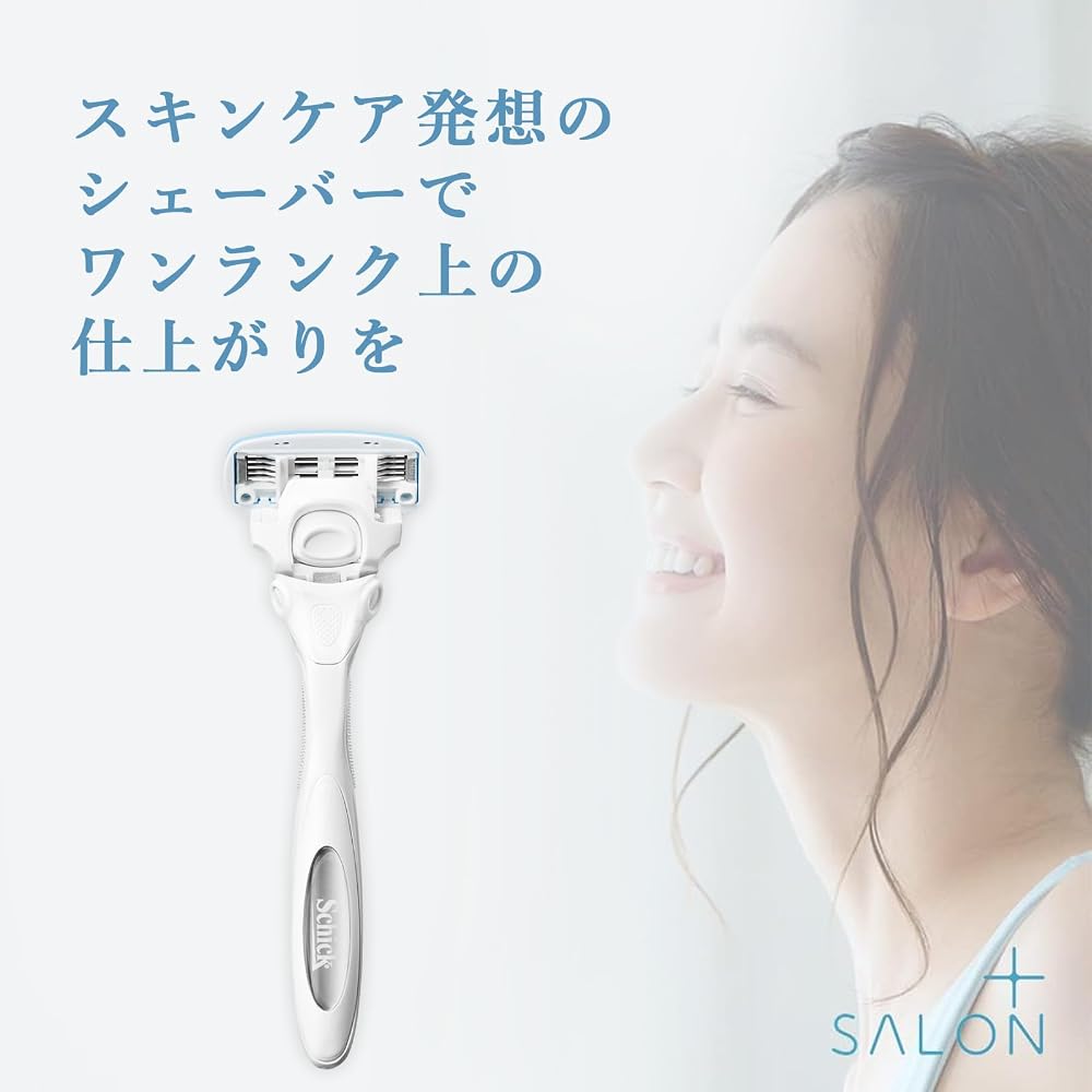 Schick Hydro Silk Salon Plus Razor Blades (3 pcs) with Skin Guard for Women, White