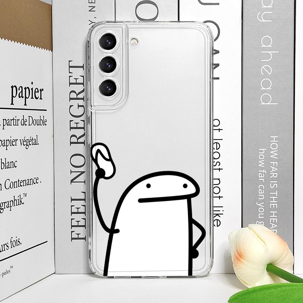 Lustige Celular Flork Meme Handyhülle für Samsung Galaxy S22 S23 S24 S25 Plus Ultra S21 FE 5G Transparente Weiche Hülle Partner Fundas