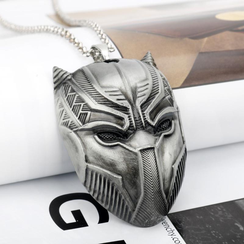Pendant Black Panther Necklace And Keychain With Alloy For Gift Movie