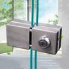 304 Stainless Steel Glass Door Lock Frameless Glass Floor Lock Latch Store Security Door Locks Office Door Accessories