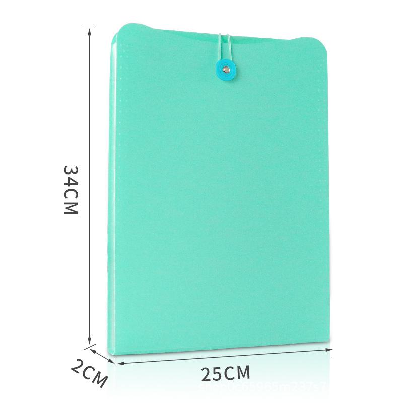 Vertical Accordion Folder: A4 Multi-Layer Document Holder for Student Test Papers and Office Use синий