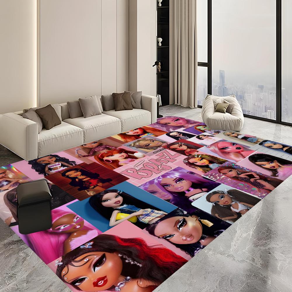 Lovely Bratz Cartoon Printed  Floor Mat Kids Room Bedroom Decoration Balcony Anti-Slip Doormat Living Room Welcome Rug