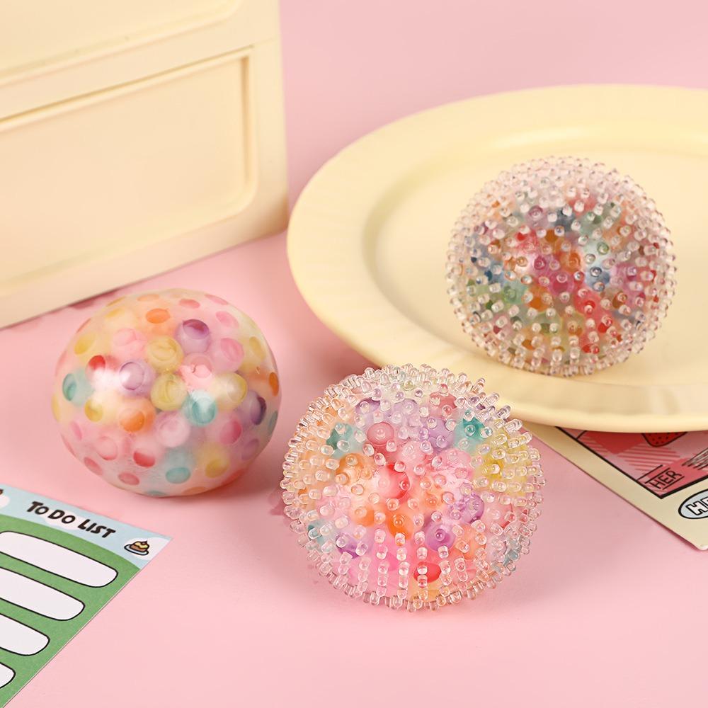Squishy Colorful Water Bead Grape Stress Ball, Slow Rising Fidget Sensory Toys For Adults Kids Anxiety Relief,  Squeeze Gifts