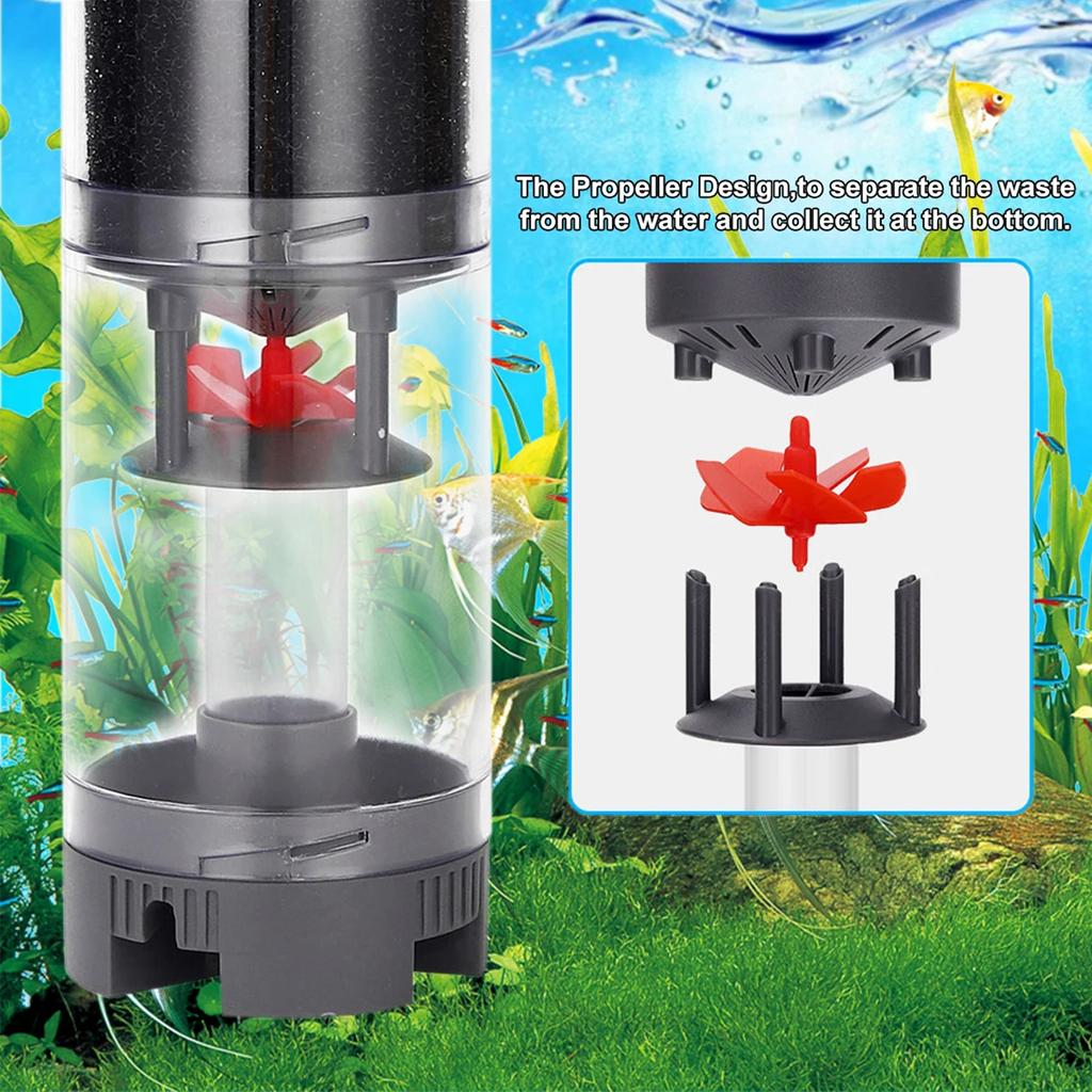 Aquarium Fish Feces Collector Fish Poop Separator Filter Fish Manure Suction Separator Fish Tanks Automatic Cleaning Filter