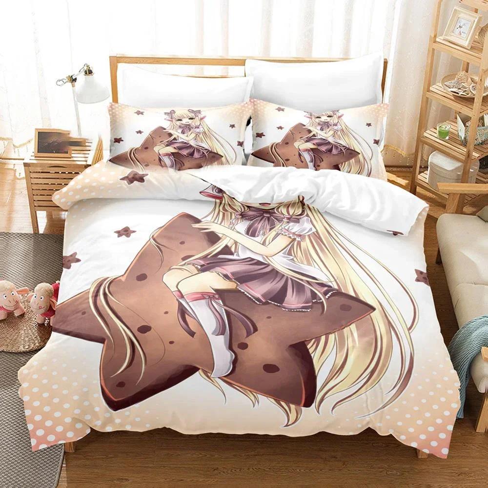 New 3D Print Anime Chobits New Chi 3D Duvet Cover Bedding Set Comforter Linen Pillowcases Home Decor Single Double King Queen