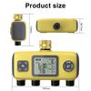 4-drożny Timer Wody do Nawadniania z Wyświetlaczem LCD Urządzenie do Podlewania Kwiatów w Ogrodzie Wodoodporność IPX5 Sterownik Nawadniania z Odmierzaną Wartością Wody
