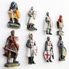 Kylskåpsmagneter Dekor Souvenir Belgien Spanien Skottland Warrior Knight Porträtt Magneter för kylskåp 3d Resin Craft Present
