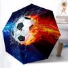 1 Stück Fußball, automatischer Öffnungs-/Schließmechanismus mit Ein-Knopf-Bedienung, kompaktes Faltdach, robustes 8-Streben-Windschutzdesign S48