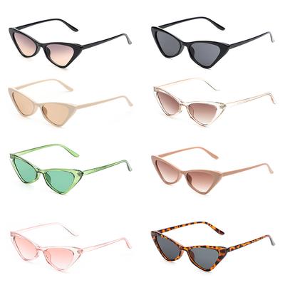 Hot  UV400 Sunglasses for Women Cat Eye Retro Sunglasses Trendy Vintage Small Frame Eyewear Fashion Streetwear Accessories
